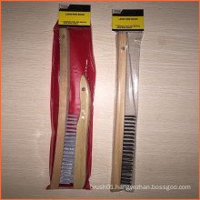 Wooden Handle Steel Wire Brush Popular for USA